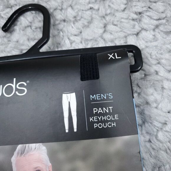 Cuddl Duds Men's Performance Baselayer Black Waffle Thermal Pants Keyhole XL - Picture 5 of 5